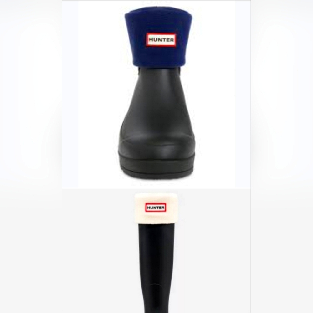 HUNTER Original Fleece Boot Socks Sz Lg Options: Hunter White: Tall, Navy: Short
